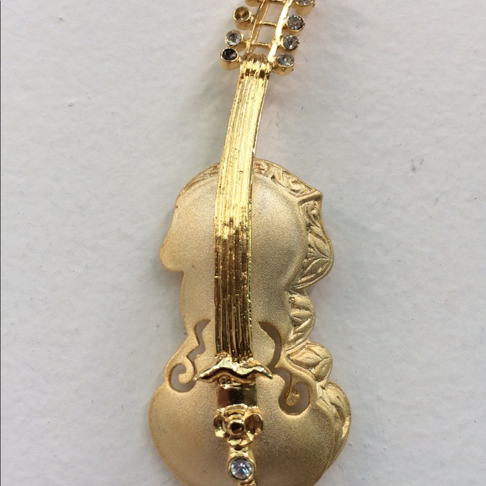 Vintage TONA Cello Violin Brooch